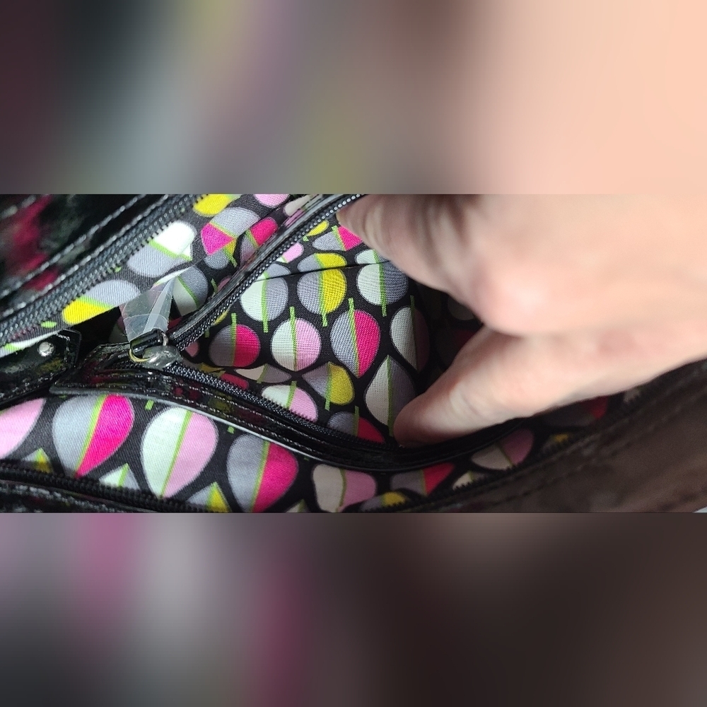 Vera Bradley small black purse - Picture 7 of 14
